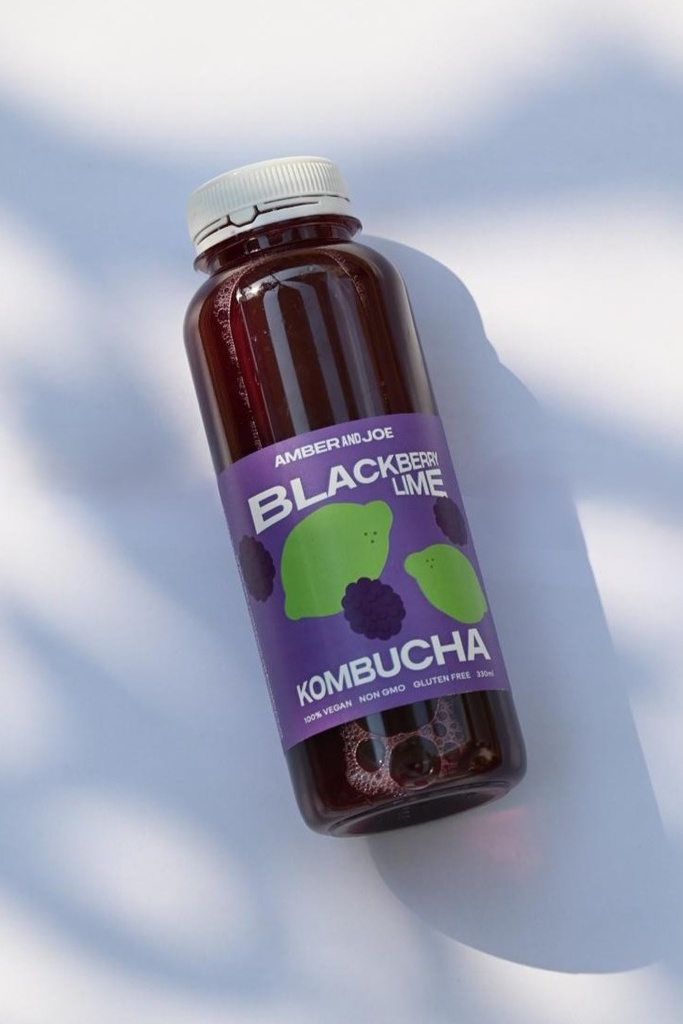 330ml Kombucha Blackberry Lime