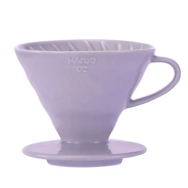 Hario Ceramic Coffee Dripper V60-02 Purple + 40 Filters