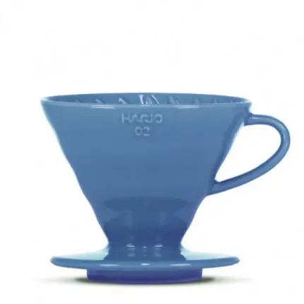 Hario Ceramic Coffee Dripper V60-02 Turquise Blue + 40 Filters