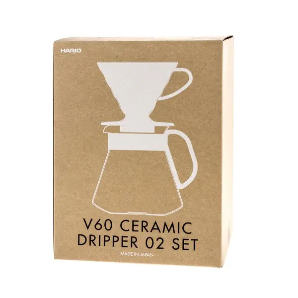 Hario V60-02 Dripper & Pot White