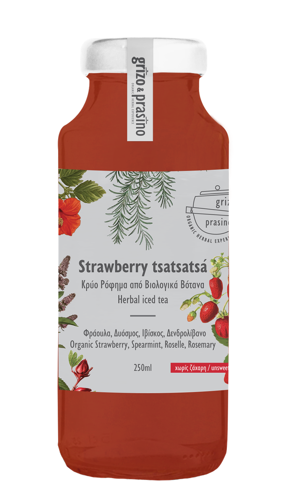 Grizo&Prasino strawberry tsatsatsa herbal iced tea