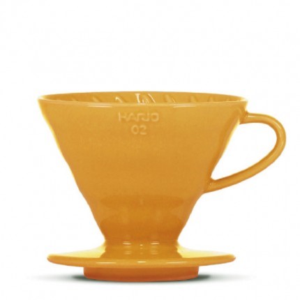 Hario Ceramic Coffee Dripper V60-02 Orange + 40 Filters   