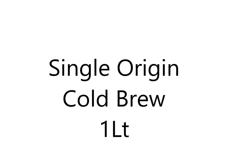 1L Single Origin Cold Brew 