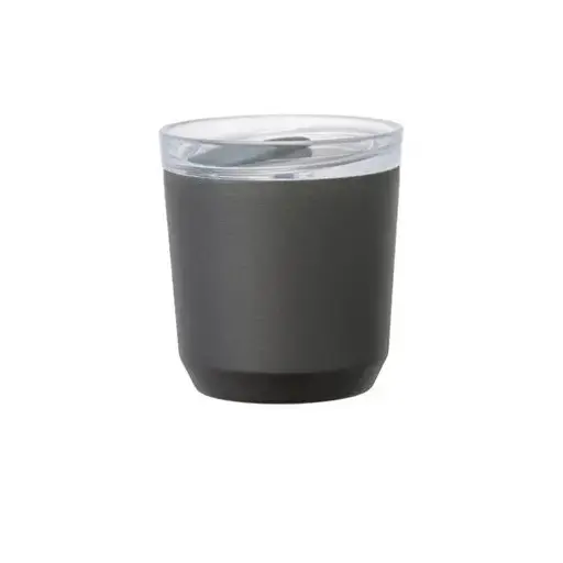 [20436] Kinto To Go Tumbler with Plug Black 240ml