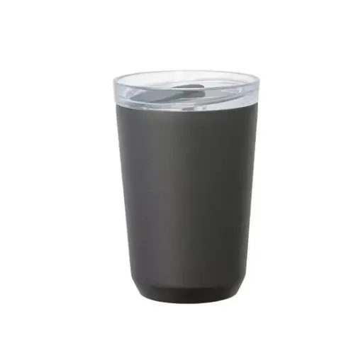 [20446] Kinto To Go Tumbler with Plug Black 360ml