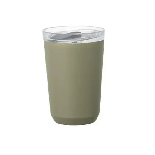 [20444] Kinto To Go Tumbler with Plug Khaki 360ml